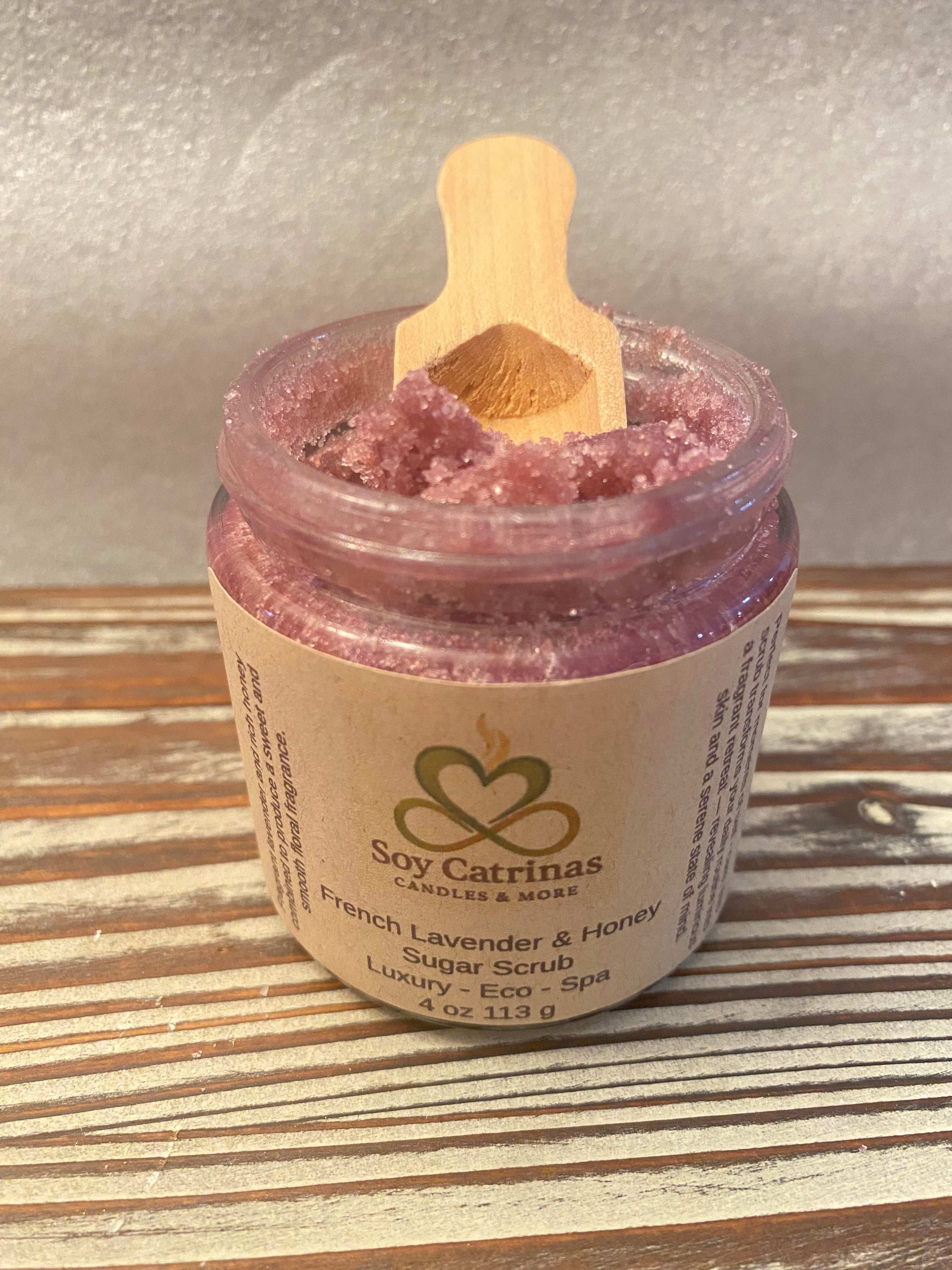 French lavender and honey sugar scrub